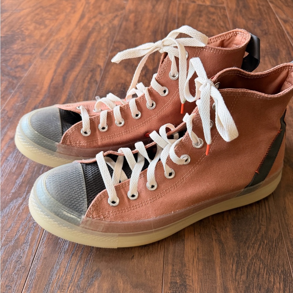 Converse High-Top Converse Sneakers in Rust and Gray
